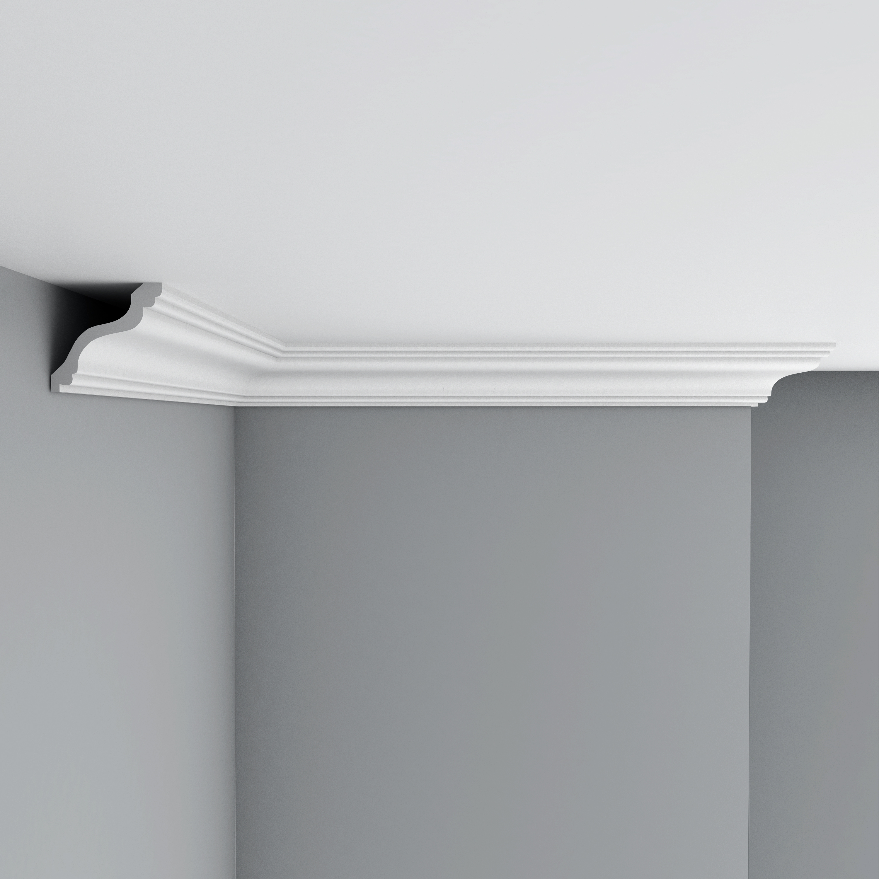 Плинтус потолочный гладкий DECOMASTER 96514 (70х70х2400мм)